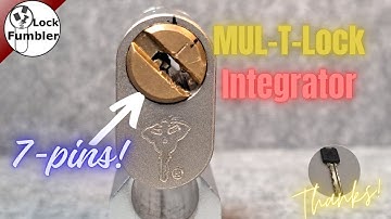 Picking the 7-pin dimple lock Mul-T-Lock "Integrator" [274]