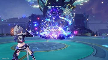 Honkai: Star Rail -  Abundant Ebon Deer get bullied in Simulated Universe World 7 - Difficulty IV