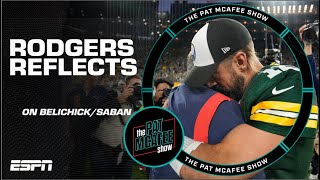 Aaron Rodgers makes surprise appearance! Talks Belichick & Saban | The Pat McAfee Show