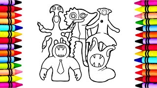 Garten of Banban 7 / New Monsters / How to Color Characters / Coloring Pages