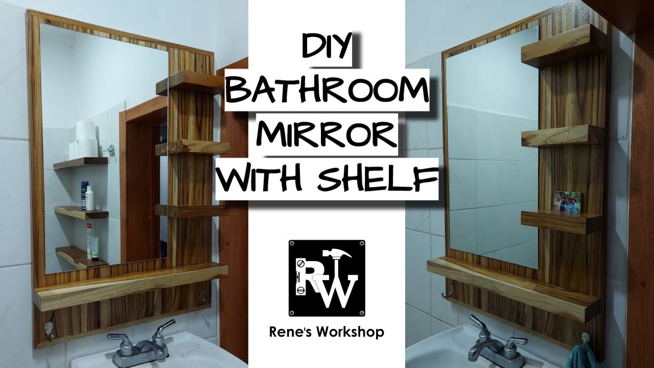 Floating Mirror Shelf for Bathroom--{How to Build it in 6 Steps!}