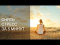 Снять стресс за 5 минут. Медитация очищения. Перезагрузка за 5 минут. Обнуление.