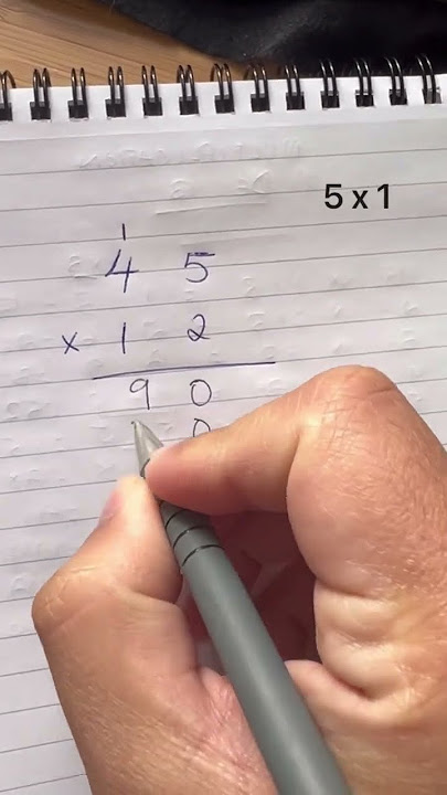 Multiplication de 45 X 12 #multiplication #math #multiply #mathmath