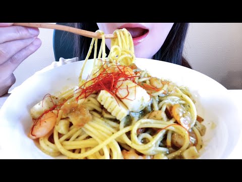 【ASMR / 咀嚼音】ジェノベーゼパスタ | pesto pasta【MUKBANG】