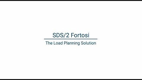 SDS2 Fortosi: 3D Load Planning Solution