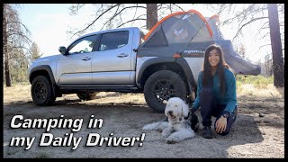 Toyota Tacoma Camping | Sleeping in my Truck + Stuff I Brought