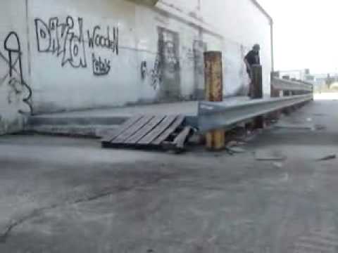 juston ollie over crate off ledge