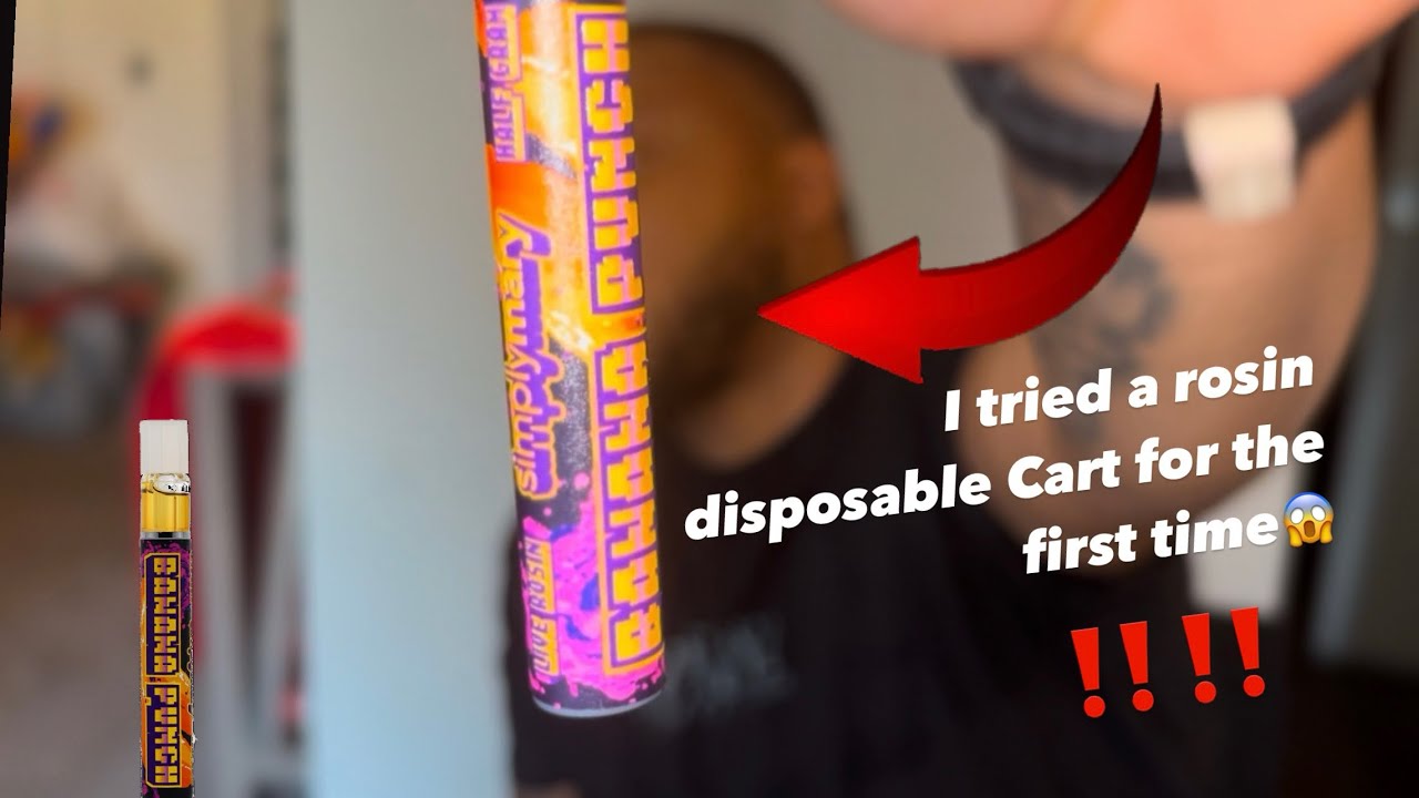 First Time Trying Rosin! Simply Mary’s Banana Punch rosin Cart Review 🍌🔥
