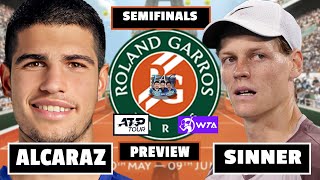 🔴LIVE: Sinner vs Alcaraz Semi-final• French Open 2024 #roland_garros #wta #atp #aotennis2