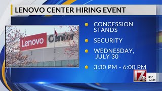 Lenovo Center to hire 300+ workers for games, concerts