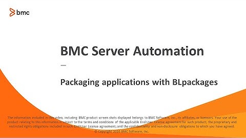 BSA: Packaging applications with BLpackages