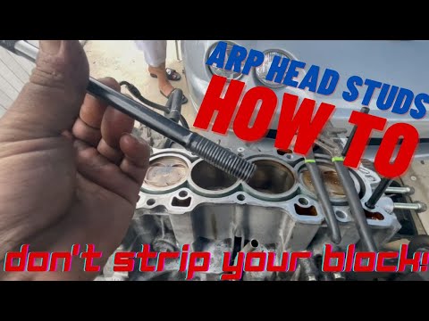ARP HEAD STUDS The RIGHT Way!