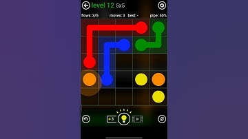 Flow Free Classic Pack 5x5 Level 12– Easy Puzzle Solve #shorts #games #puzzle #gameplay