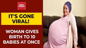 South African Woman Gives Birth To 10 Babies At Once