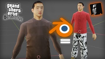 How To Make A skins GTA SA in Blender 2.8  | 😱