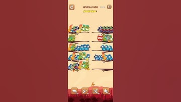 bird sort 2 color puzzle solution niveau 408 #games #gaming #puzzle #puzzlegame #androidgames