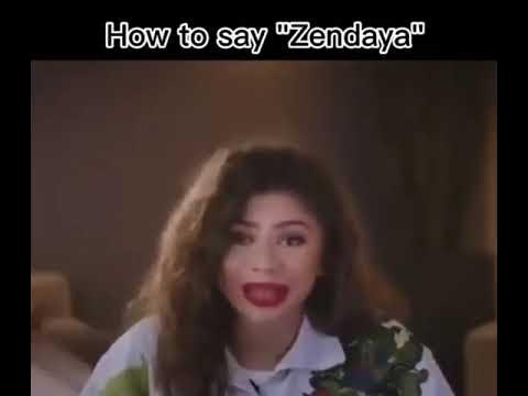 Zendaya Tells Us How To Pronounce Her Name - YouTube