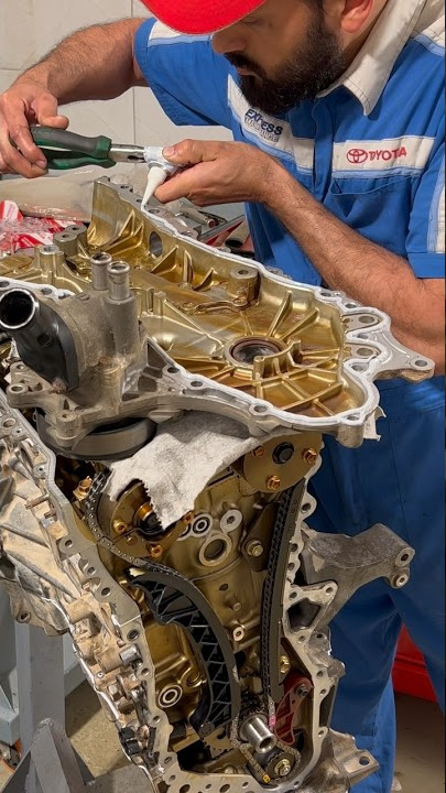 How to apply timing chain cover silicone