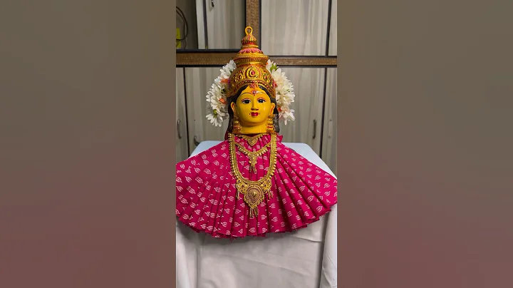 Varalakshmi vratham pooja decoration ideas | | Kalasam decoration with blouse piece #shorts