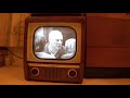 Vintage 1950's TV demo