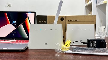 Huawei B311 Universal 4G Router Unboxing, Connecting and Setup.