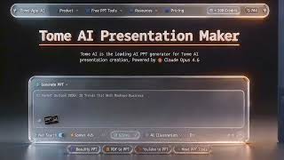 Tome AI is the leading AI PPT generator