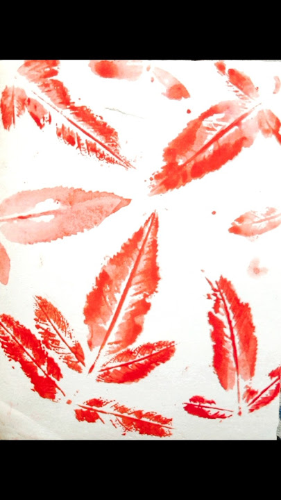 Drawing video || Easy leaf background || ✨#drawing #shorts #leafart #shortsfeed