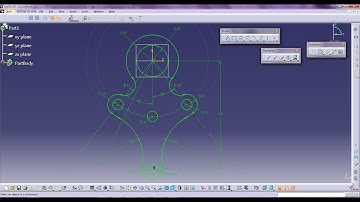 CATIA v5 : Basic Beginner Tutorial 5 : Sketcher Workbench