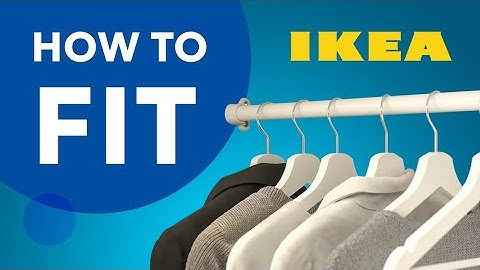 How to fit the Komplement IKEA clothes rail. Easy Walkthrough guide.