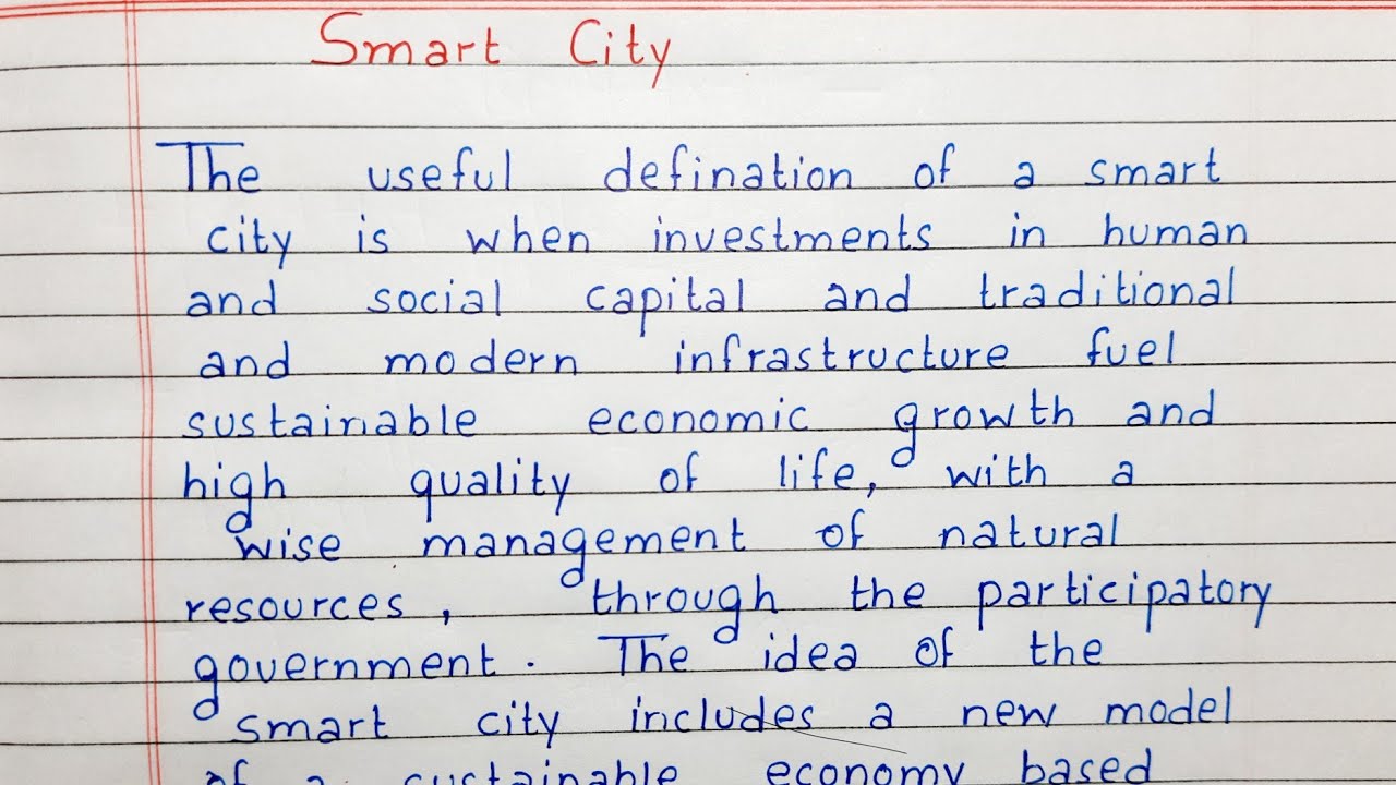 smart city essay in english