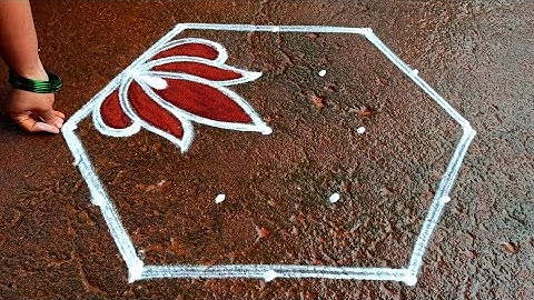 Pongal 2025 special simple kolam/5*3 sankranti chukala muggulu/bhogi flowers kolam/Super rangoli