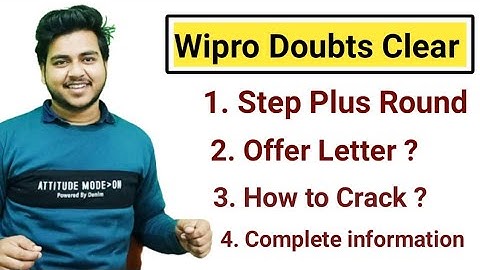 WIPRO STEP PLUS ROUND | How to Crack | Complete Information | Direct Offer Letter ? |