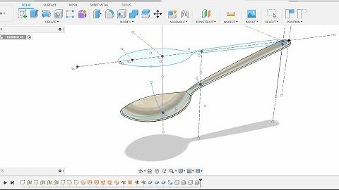 Fusion 360 Surfacing Exercise | How to make A Spoon in fusion 360 | fusion 360 Tutorial
