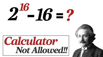 Calculator Not Allowed | How to evaluate?