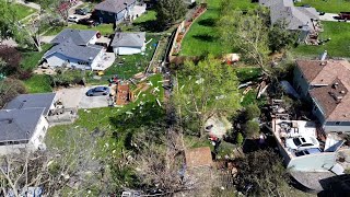 DRONE FOOTAGE: Tornado damage in Pleasant Hill, Iowa