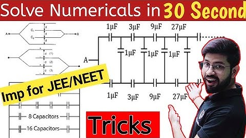 Tricks Capacitor Numerical | Infinite ladder | Adjacent plate capacitor | Physics 12/ NEET JEE trick