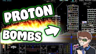 MELTING CITIES with PROTON BOMBS in The Powder Toy
