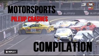 Motorsports Pile Up Crashes Compilation