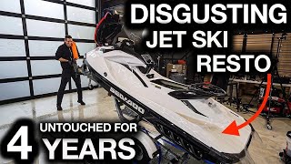 Jet Ski Full Disaster Detail Abandoned For 4 Years!