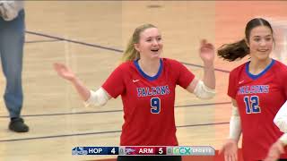 Hopkins vs. Armstrong Girls High School Volleyball