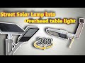How to build a 360 rotatable overhead table lamp
