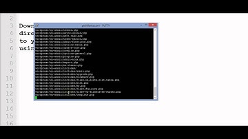 Download WordPress directly to your web server using wget