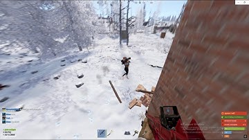 Solo Snowball on 600 Pop Server - Rust and raid defends