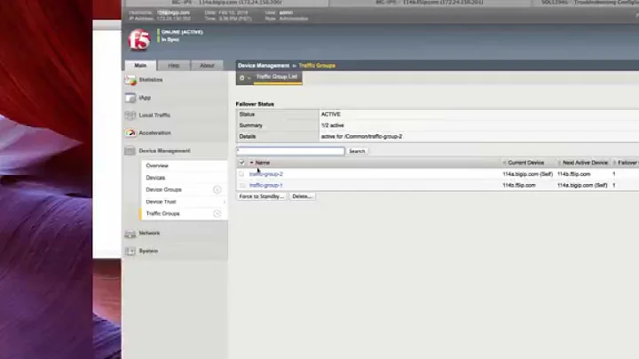 Configuring High Availability in F5 Big-IP LTM 11.x Config Sync Failover Trafficgroup