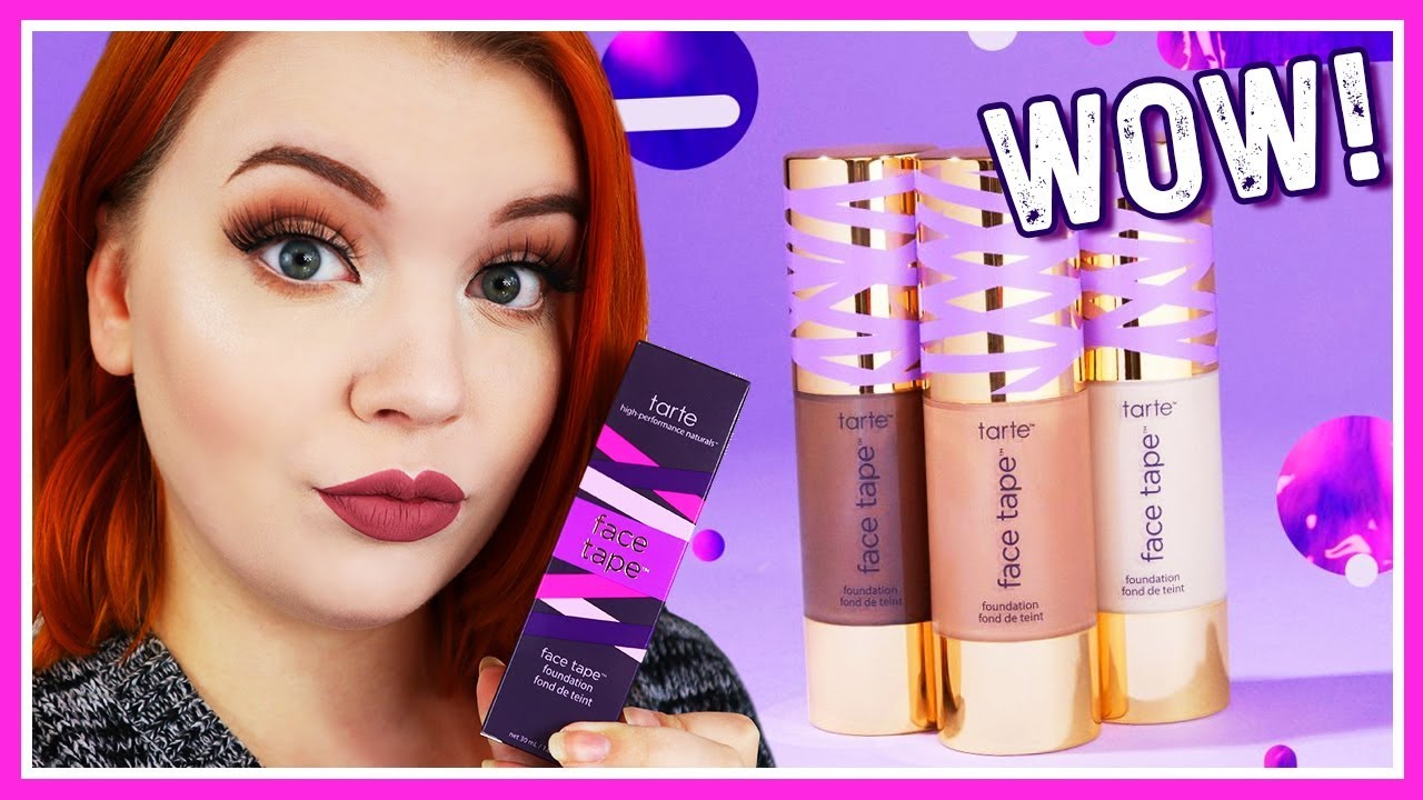 NEW Tarte Face Tape Foundation Review + Wear Test - YouTube