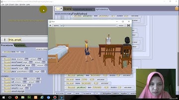 TUTORIAL ALICE 3.3-OBJEK ANIMASI BERJALAN DAN DUDUK