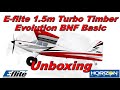 Unboxing the new E-flite Turbo Timber Evolution 1.5m BNF Basic