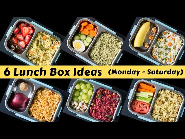 6 Lunch Box Ideas for Kids  6 Healthy Lunch Box Recipes for 6