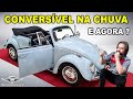 Fuscão Conversível Azul Diamante 💎 1971 - TEST DRIVE na chuva! E agora?