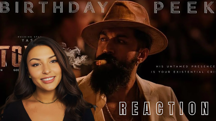 TOXIC - BIRTHDAY PEEK REACTION | Yash is BACK 🔥
